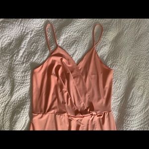 Short Coral Colored Formal Dress